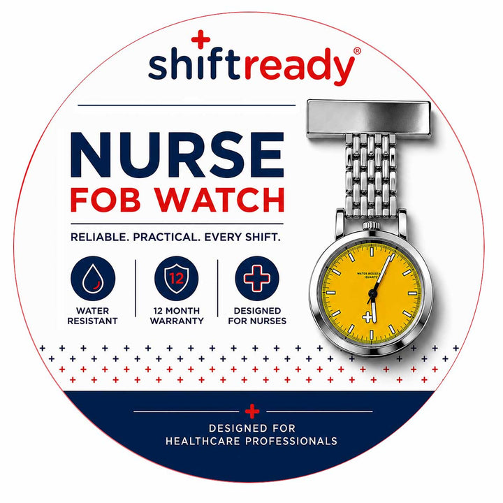Shift Ready Metal Fob Watch - Yellow