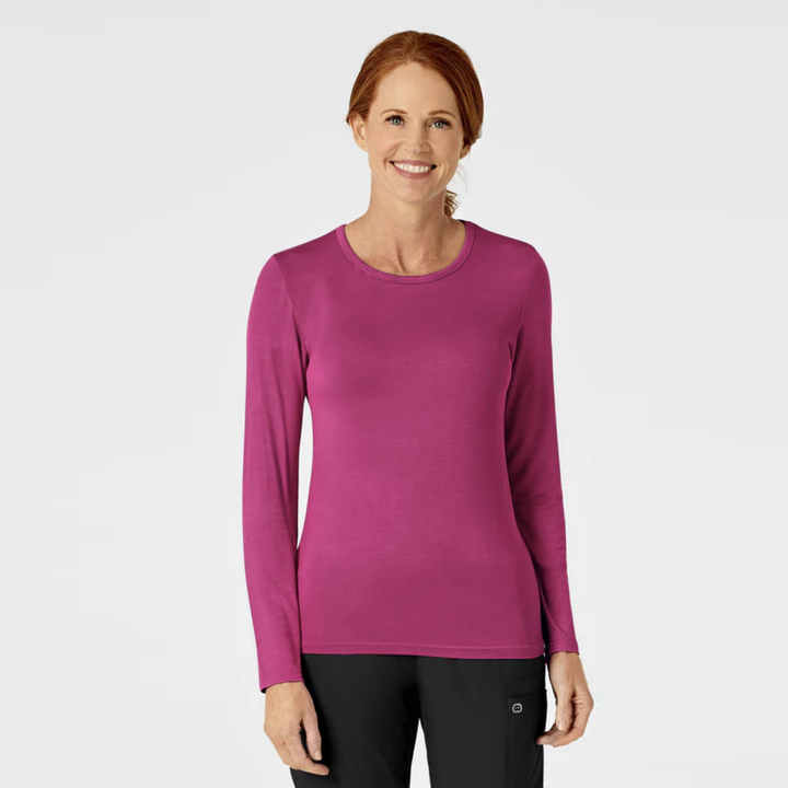 2009 - Womens Wonderwink Silky Tee - Plain