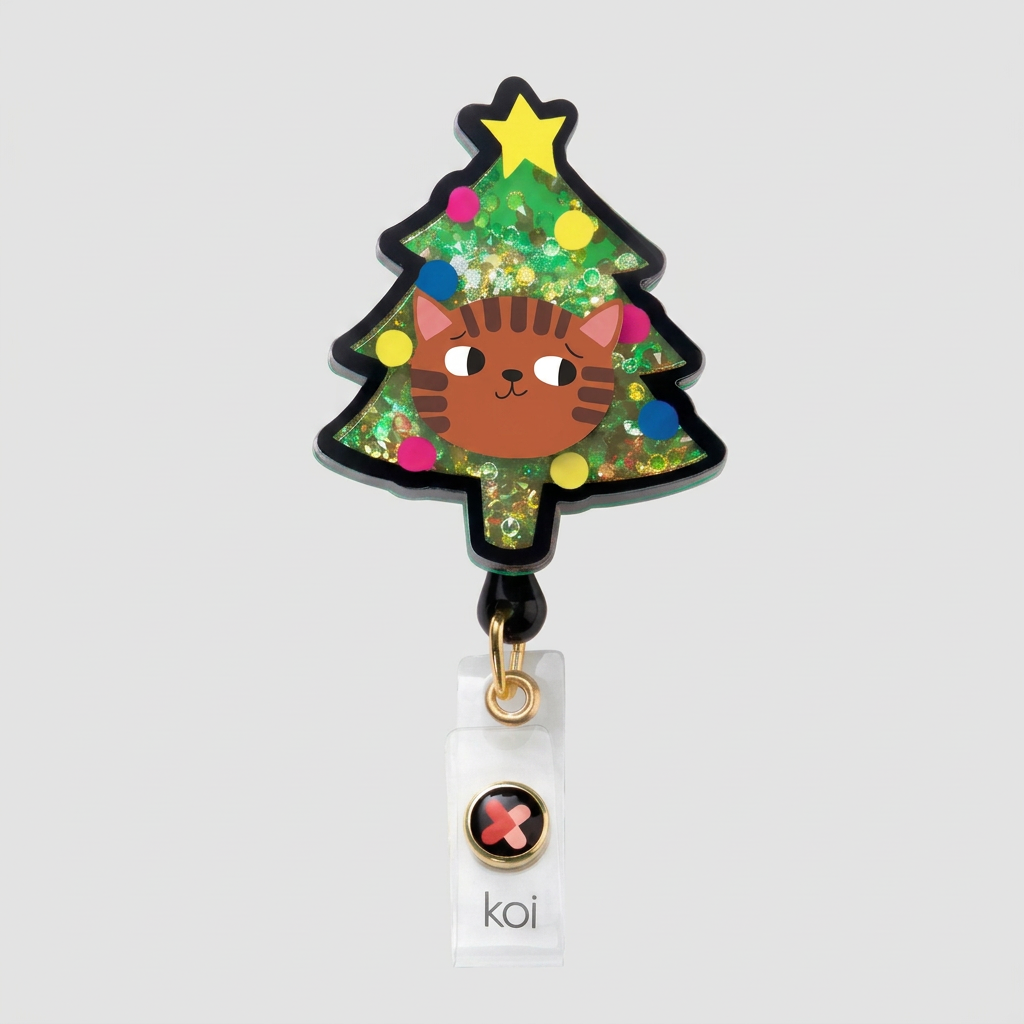 Koi Retractable ID Badge -  Tree by Planet Cat