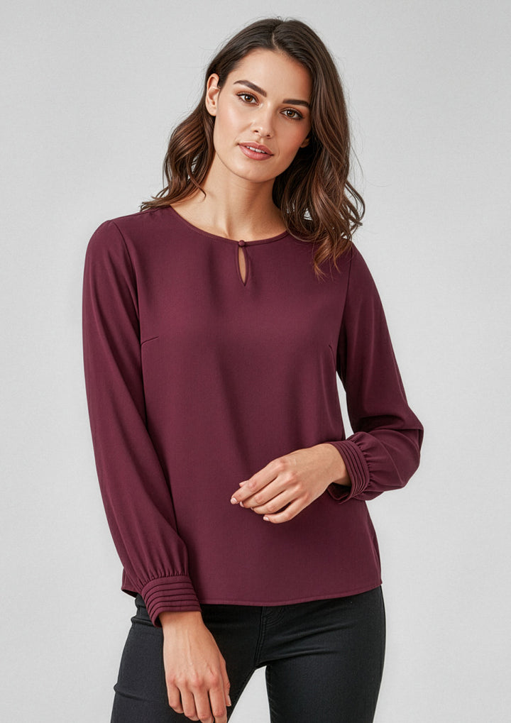 RU569LL - Womens Fashion Biz Evelyn Long Sleeve Blouse