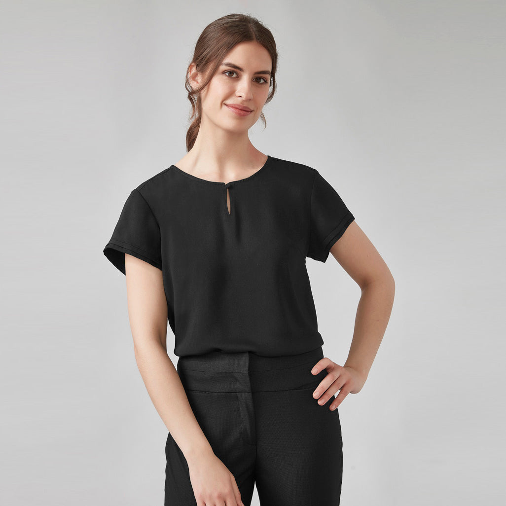 RU569LS - Womens Fashion Biz Evelyn Short Sleeve Blouse