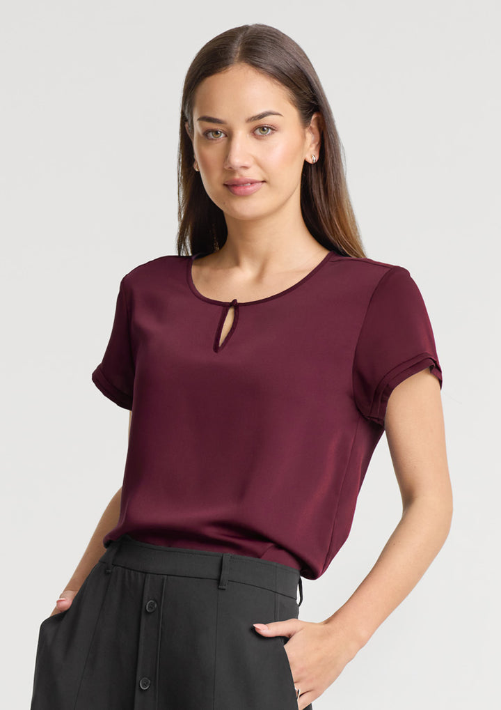 RU569LS - Womens Fashion Biz Evelyn Short Sleeve Blouse