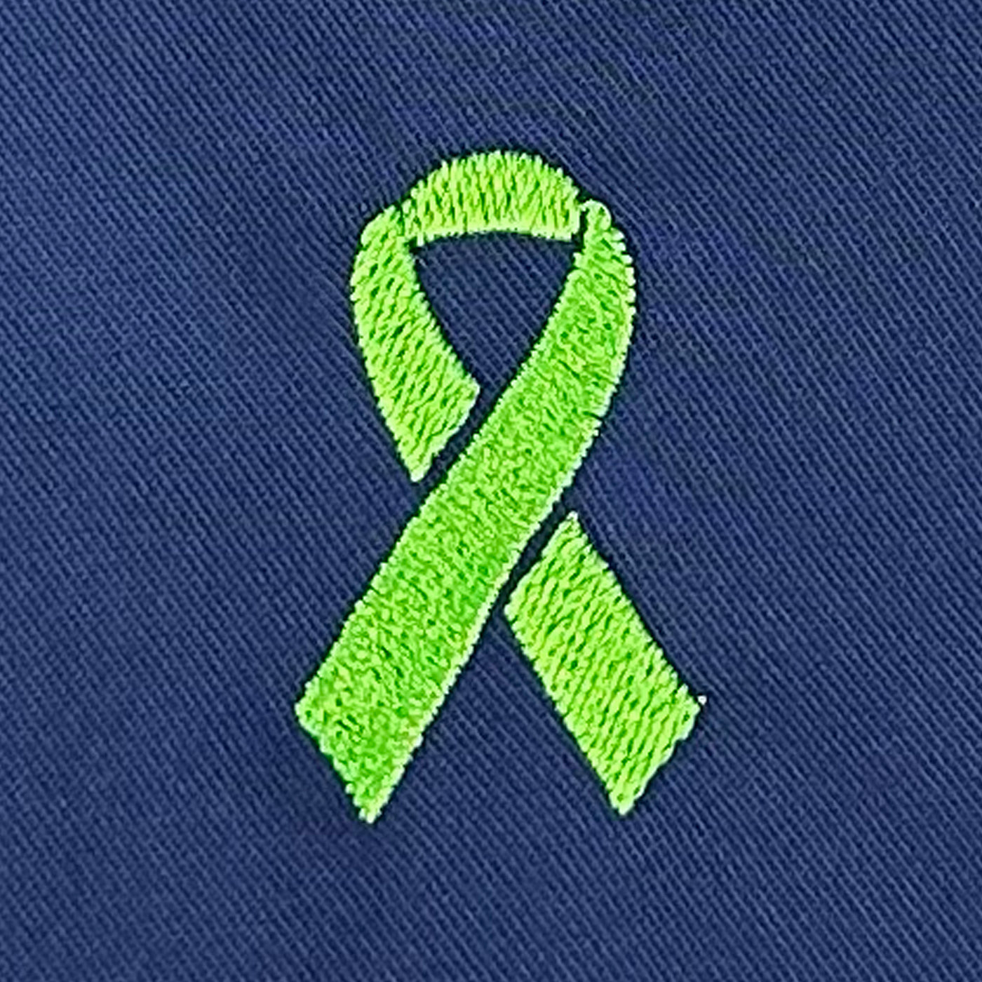 Embroidery Stock Logos - Lime Green Ribbon