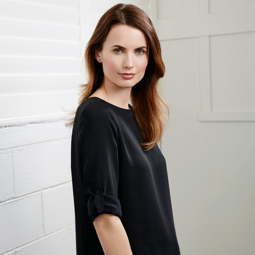 S828LL - Womens Fashion Biz Madison Boat Neck Top