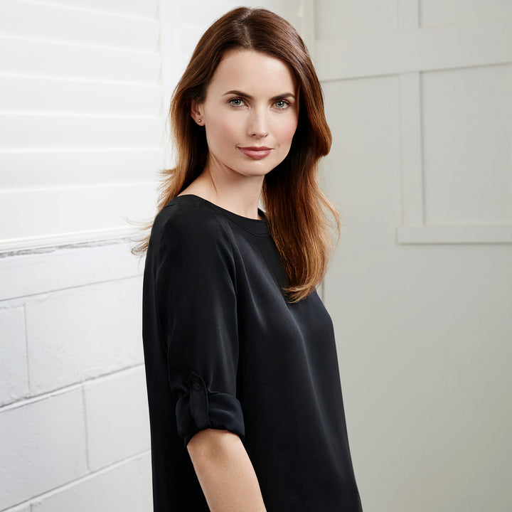 S828LL - Womens Fashion Biz Madison Boat Neck Top