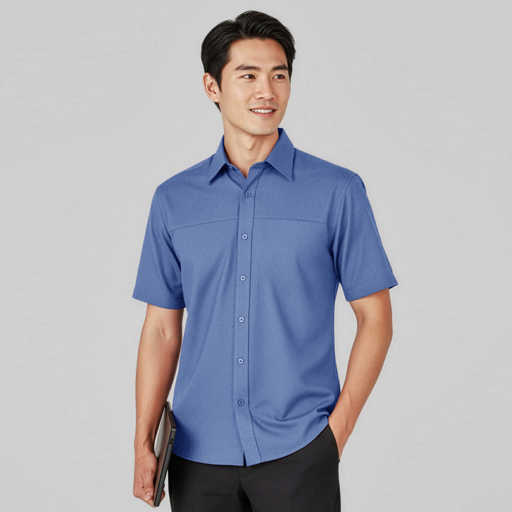 SH3603 - Mens Fashion Biz Plain Oasis Short Sleeve Shirt