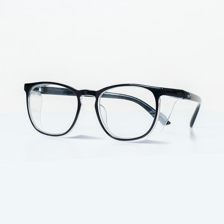 Shift Ready Anti-Fog Safety Glasses for Healthcare Workers - Black | Medical Grade Eye Protection