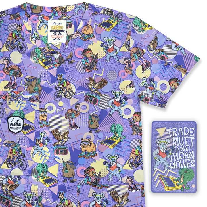 22468 - Unisex Trademutt Aerobics OzStyle Remixed Scrub Top