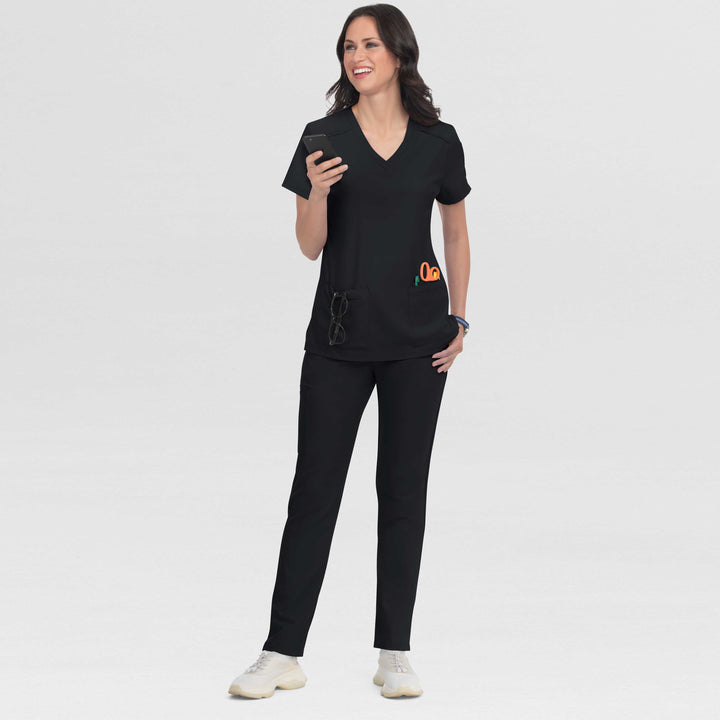 C101 - Womens Koi Cureology Cardi Scrub Top