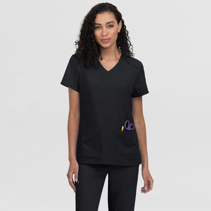 C101 - Womens Koi Cureology Cardi Scrub Top