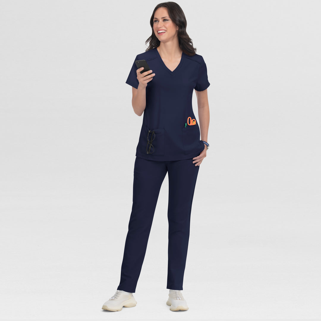 C101 - Womens Koi Cureology Cardi Scrub Top