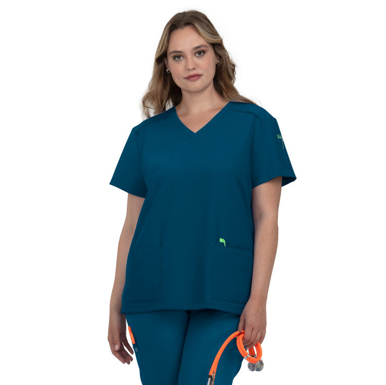 C101 - Womens Koi Cureology Cardi Scrub Top