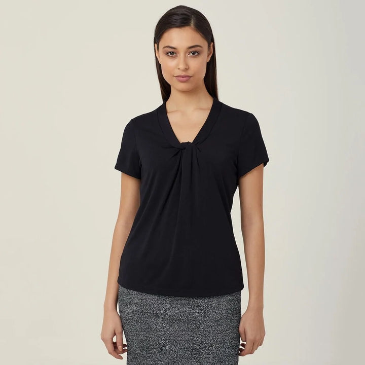 CATUFS - Matt Jersey Twist Neck Top