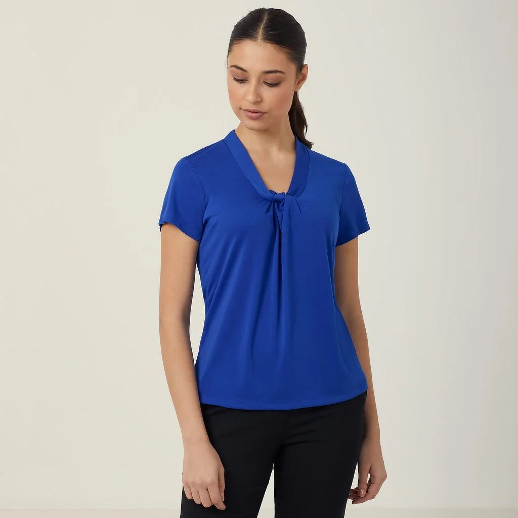 CATUFS - Matt Jersey Twist Neck Top
