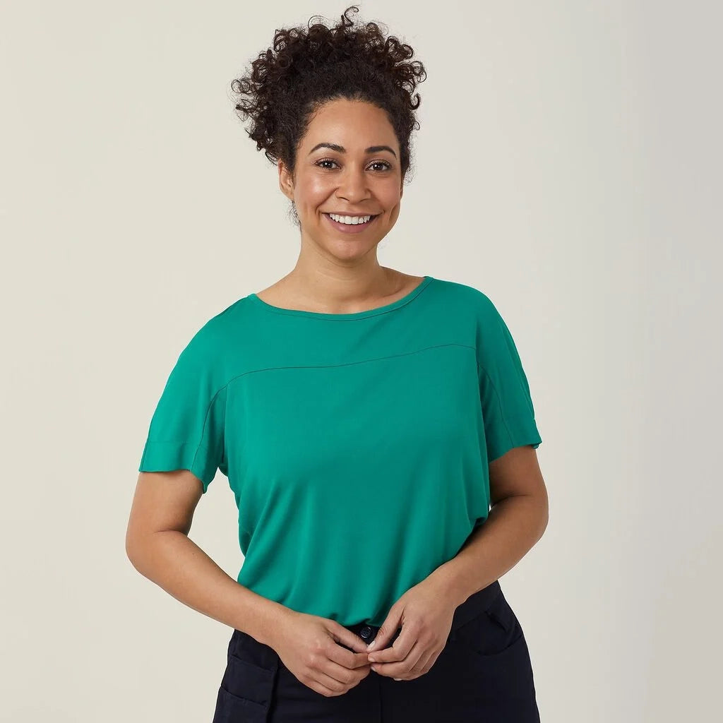 CATUHN - Matt Jersey Boat Neck Top
