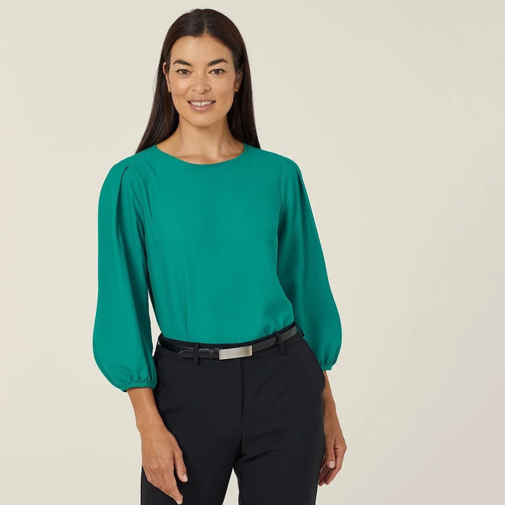 CATUPM - French Georgette 3/4 Sleeve Top
