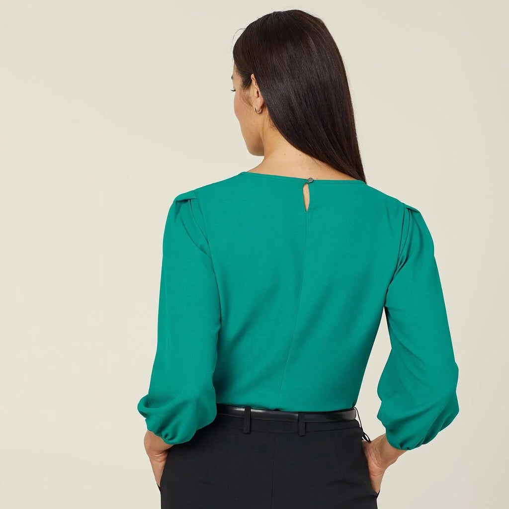 CATUPM - French Georgette 3/4 Sleeve Top