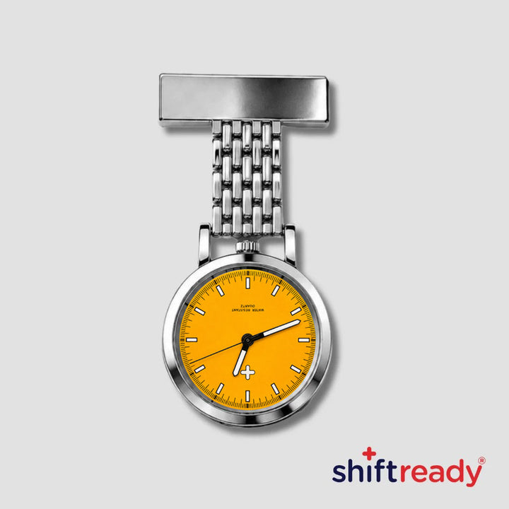 Shift Ready Metal Fob Watch - Yellow