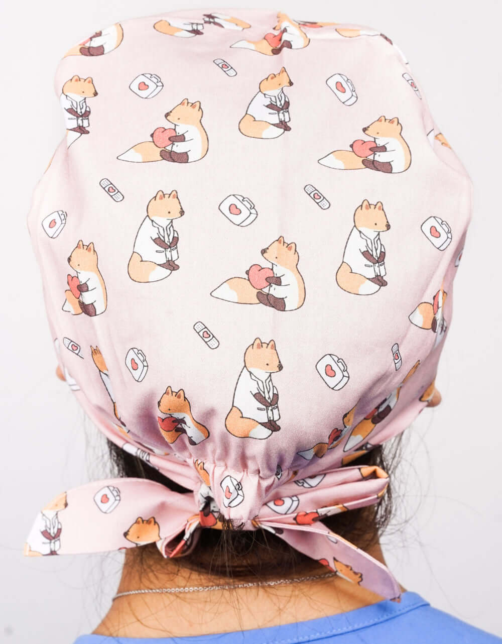 Dr Woof Printed Scrub Hat - Little Fox