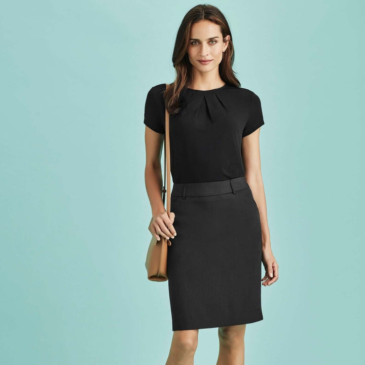 20115 - Womens Fashion Biz Multi Pleat Skirt