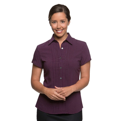 Womens City Collection Spot Short Sleeve Top