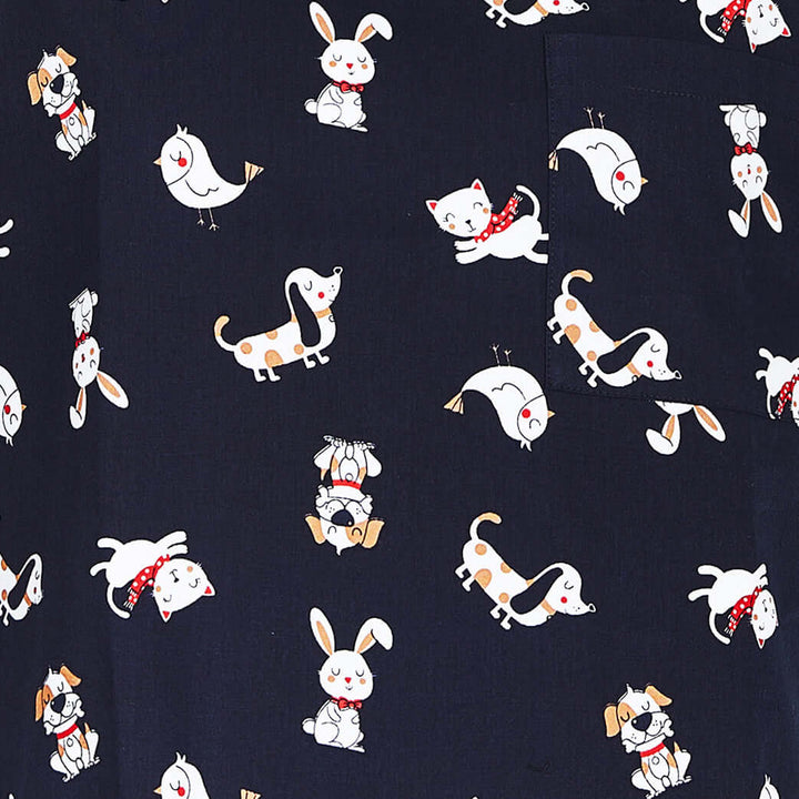 Womens Printed Scrub Top - Best Friends - 2XL | 3XL