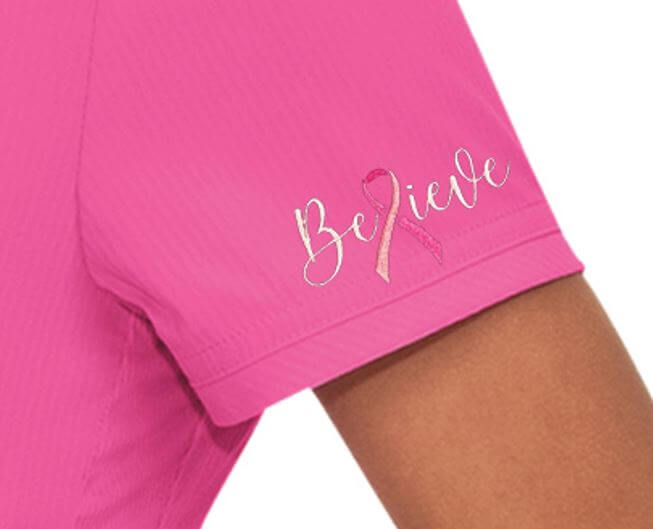 Embroidery Stock Logos - Breast Cancer Awareness - Believe