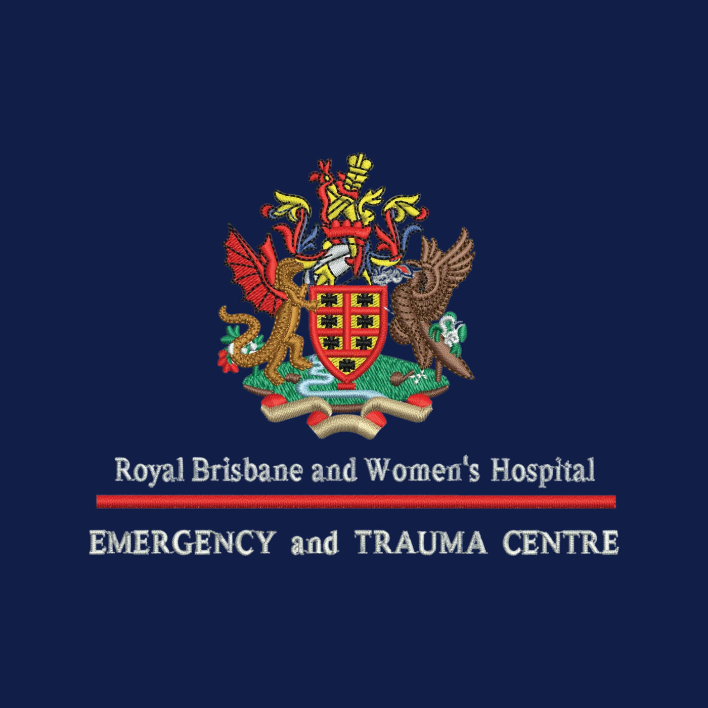 Embroidery Stock Logos - Royal Brisbane and Women's Hospital Emergency and Trauma Centre