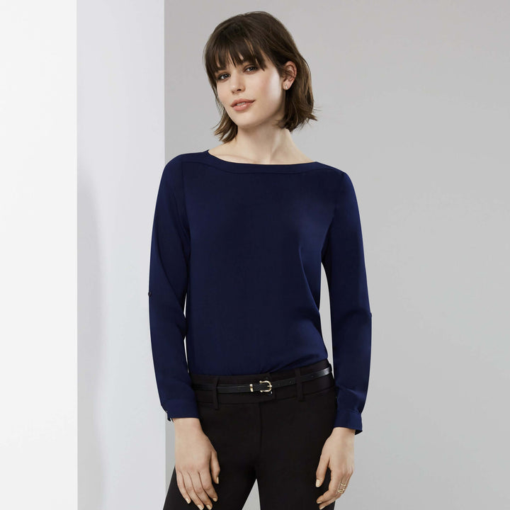 S828LL - Womens Fashion Biz Madison Boat Neck Top