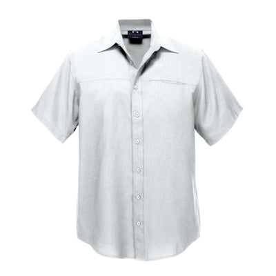 Biz Collection - Plain Oasis Mens Shirt Short Sleeve